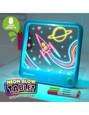 Kit de actividades Tableta de dibujo con efecto neón Discovery