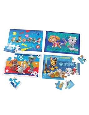 Rompecabezas caricaturas Paw Patrol 4 Pack Cardinal 72 piezas