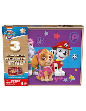 Rompecabezas caricaturas Paw Patrol 3 Pack Cardinal 72 piezas