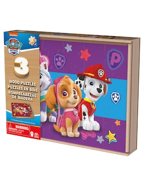 Rompecabezas caricaturas Paw Patrol 3 Pack Cardinal 72 piezas
