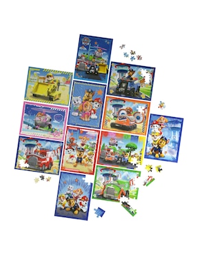 Rompecabezas caricaturas Paw Patrol 12 en 1 Cardinal