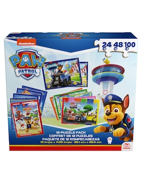 Rompecabezas caricaturas Paw Patrol 12 en 1 Cardinal