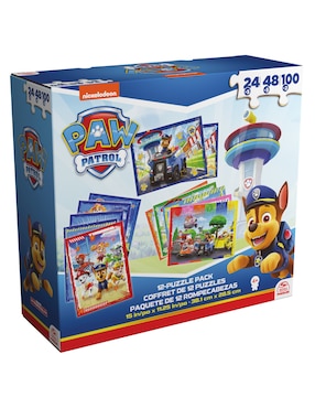 Rompecabezas caricaturas Paw Patrol 12 en 1 Cardinal