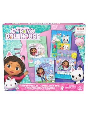Rompecabezas Gabby's Doll House 4 Pack Cardinal 72 piezas