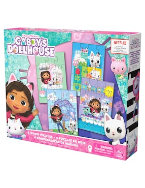 Rompecabezas Gabby's Doll House 4 Pack Cardinal 72 piezas
