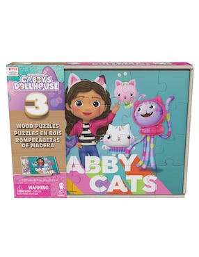 Rompecabezas Gabby's Dollhouse 3 Pack Cardinal 45 piezas