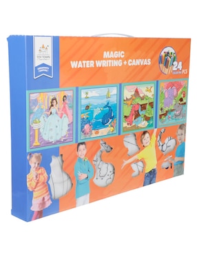 Set Magic Water Writing + Canvas Toy Town