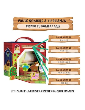 Granja De Juguete Para Niños Con Animales De Madera Magicamente