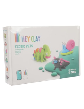 Set arcilla para modelar animales exoticos hey clay