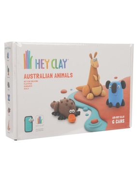 Set arcilla para modelar animales australianos hey clay