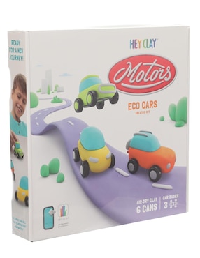 Set arcilla para modelar autos hey clay