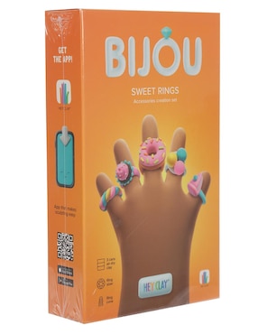 Set arcilla para modelar anillos postres hey clay