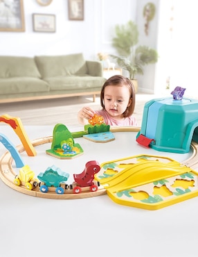 Pista armable Hape Dinosaurios