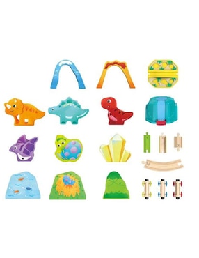 Pista armable Hape Dinosaurios