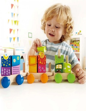 Hape tren de bloques fantasía E0417 Toddler Toys