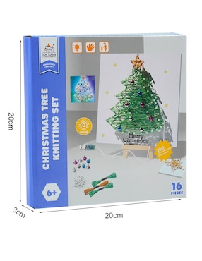 Conjunto de tejido para árbol de navidad Toy Town