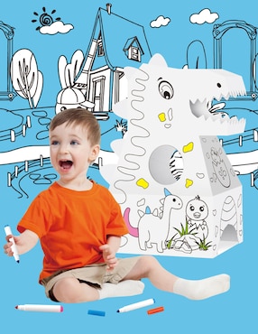 Diy Draw Assembled Animal Toy Town