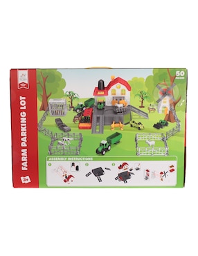 Set de vehículos Toy Town farm parking lot