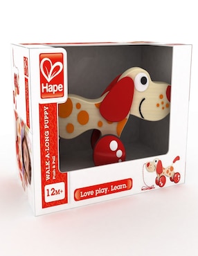 Perrito Pepe De Arrastre Hape juego didáctico infantil unisex