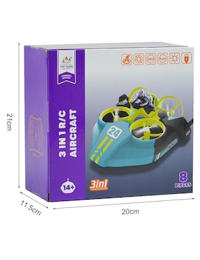 Dron Toy Town modelo 3 en 1 Aircraft HD 10 min de vuelo
