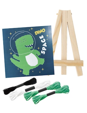 Kit de arte con hilos Dino Space Knitting Toy Town