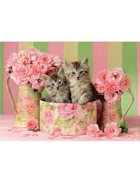 Rompecabezas Gatitos con Rosas Educa 500 piezas