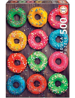 Rompecabezas Donas de Colores Educa 500 piezas