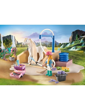 Playmobil Set de limpieza con Isabella 71354 Horses of Waterfall