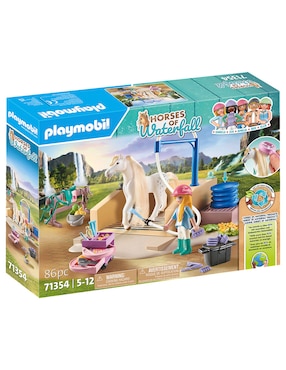 Playmobil Set de limpieza con Isabella 71354 Horses of Waterfall