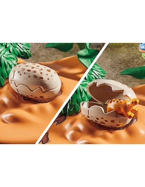 Playmobil Nido de estegosaurio con ladrón de huevos 71526 Dinos