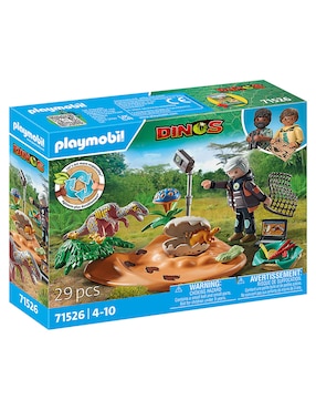 Playmobil Nido de estegosaurio con ladrón de huevos 71526 Dinos