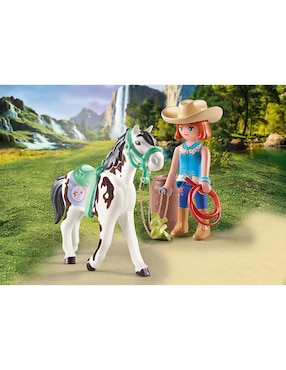 Playmobil Hora de Comer con Ellie y Sawdust 71358 Horses of Waterfall