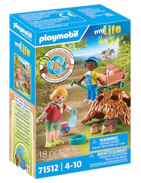 Playmobil Cuidados de la Familia de Erizos 71512 My Life