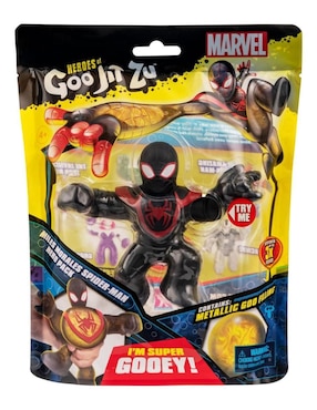 Figura de colección articulada Goo Jit Zu Spider-Man Bandai elástico