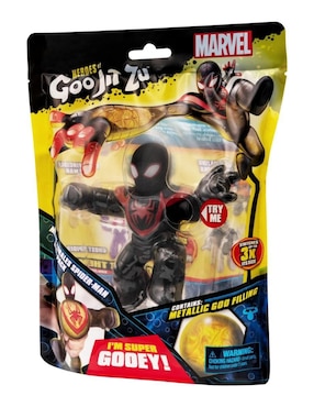 Figura de colección articulada Goo Jit Zu Spider-Man Bandai elástico