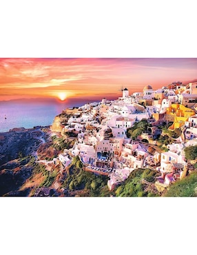 Rompecabezas Santorini atardecer Trefl 1000 piezas