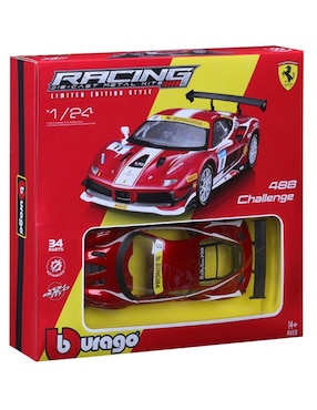 Vehículo a escala Bburago racing die-cast metal kits 488 Challenge