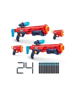 Set pistola de dardos Zuru X-Shot Hawk Eye & Xcess & Fury 4 & Micro