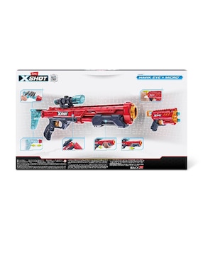Set pistola de dardos Zuru X-Shot Hawk Eye & Xcess & Fury 4 & Micro