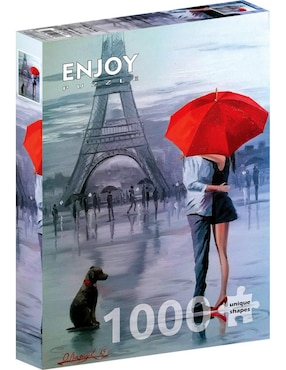 Rompecabezas Paris Romántico Enjoy Puzzle 1000 Piezas