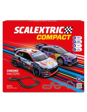 Set Pista Y Automóviles Scalextric Chrono Masters