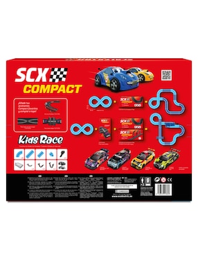Set pista y automóviles Scalextric kids race