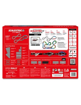 Set pista y automóviles Scalextric open rally