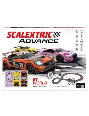 Set Pista Y Automóviles Scalextric GT World