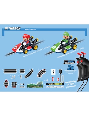 Set pista y automóviles Carrera carrera go!!!|| Mario Kart