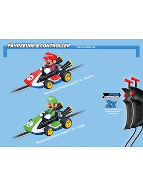 Set pista y automóviles Carrera carrera go!!!|| Mario Kart