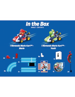 Set pista y automóviles Carrera Mario Kart