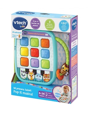 Mi Primera Tablet Pop It Musical Vtech juego didáctico infantil unisex