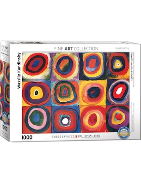 Rompecabezas Kandinsky: Estudio De Color Con Cuadros Eurographics 1000 piezas
