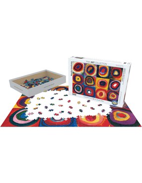 Rompecabezas Kandinsky: Estudio De Color Con Cuadros Eurographics 1000 piezas